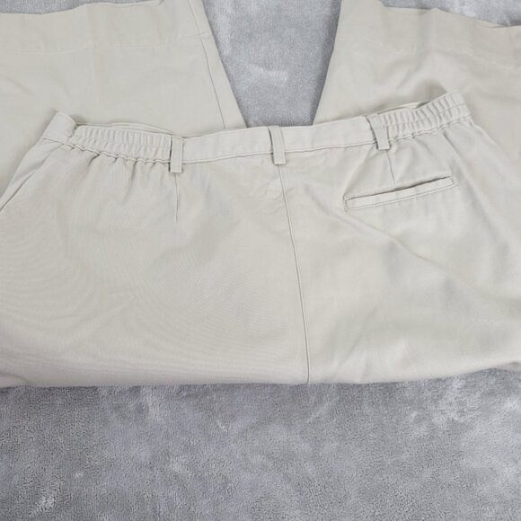 Cabin Creek Womens Pants 20W Plus Capri Beige Cotton Zip Fly Pockets CAP27E - Picture 6 of 8